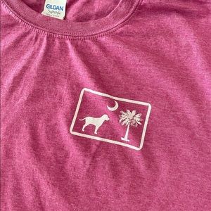 Distressed Palmetto Moon tshirt pink